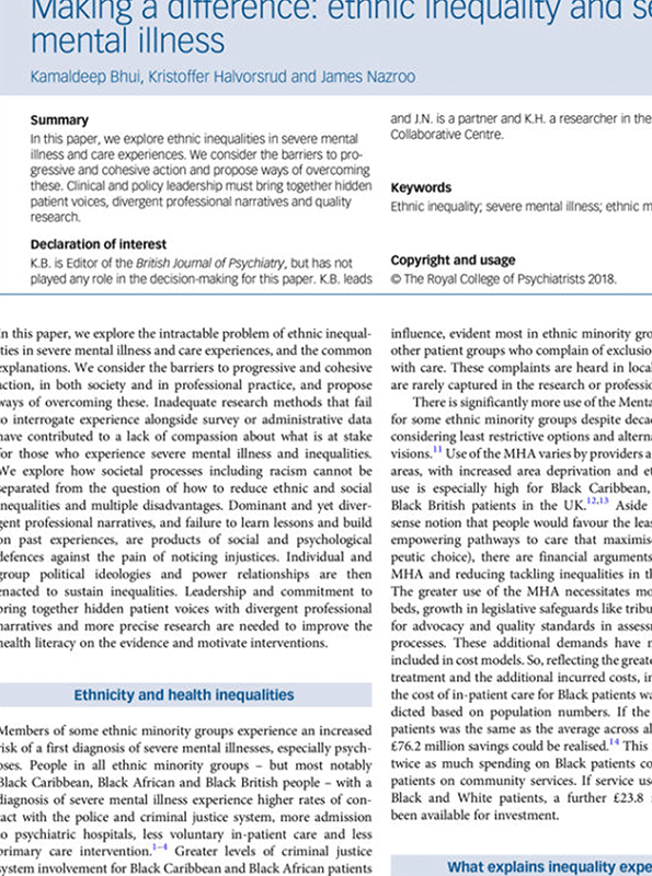 the importance of cultural adaptation of psychological interventions
